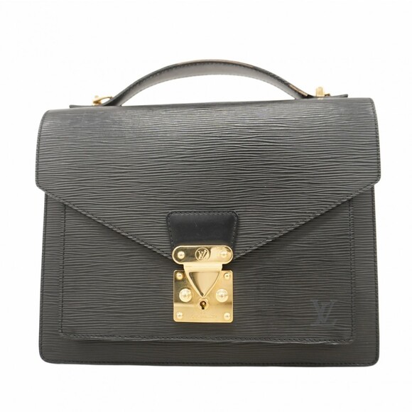 Louis Vuitton Epi Monceau 28 Handbag M52122 Noir Women's
